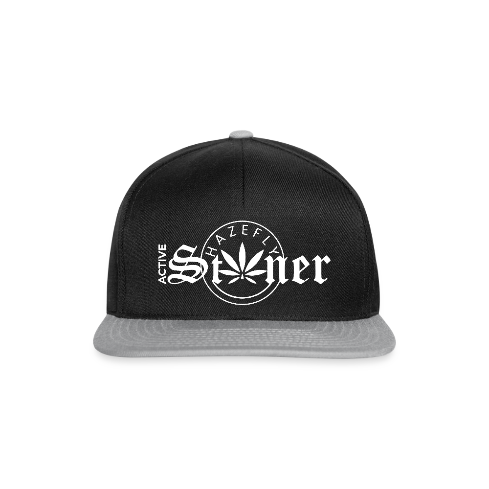 ACTIVE STONER Snapback Cap - Schwarz/Grau