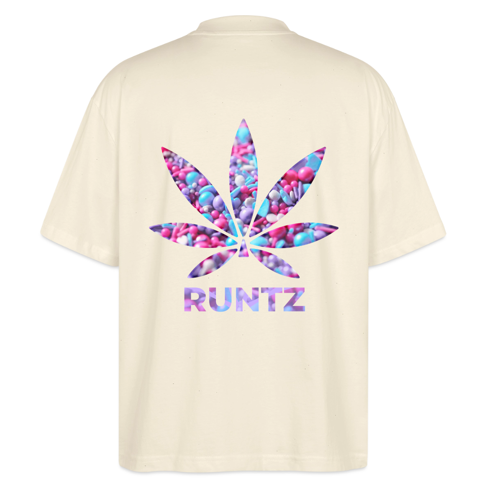 RUNTZ Oversized Unisex Bio T-Shirt - Natur