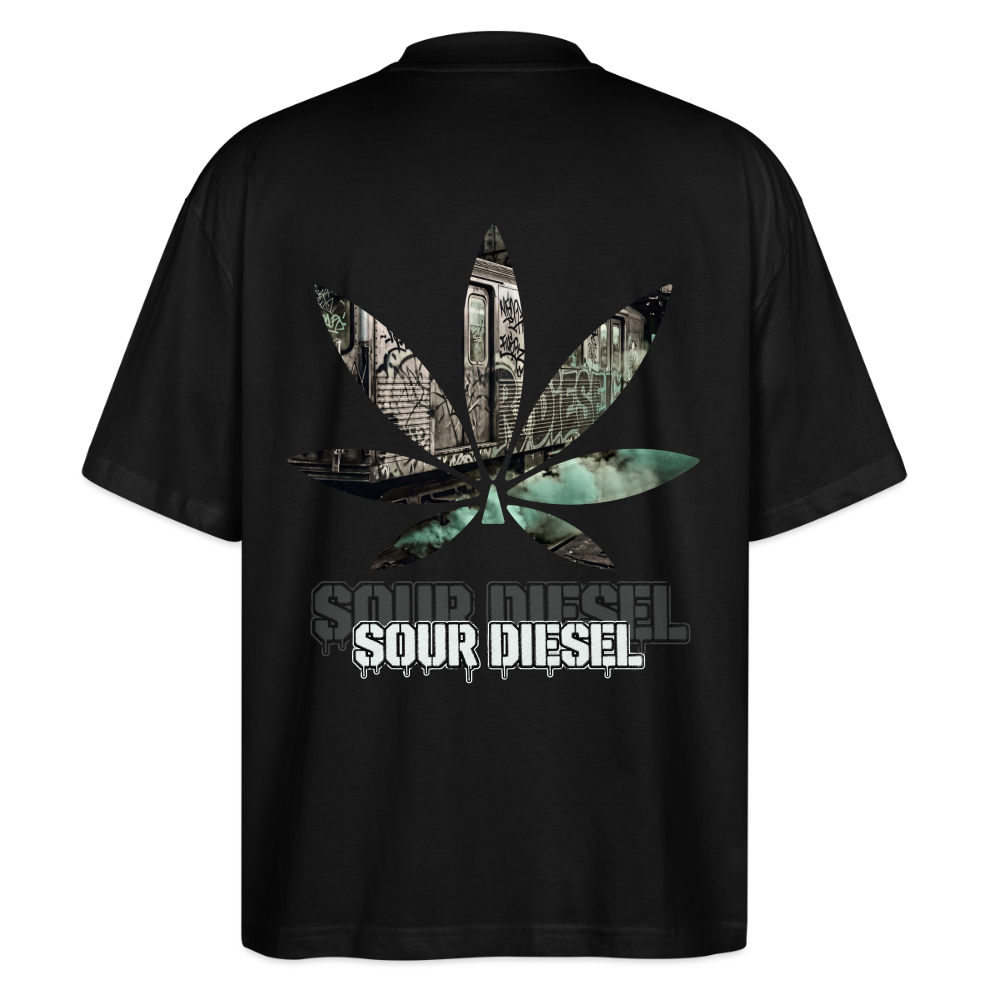 SOUR DIESEL Oversized Unisex Bio T-Shirt - Schwarz