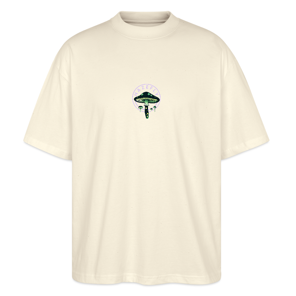GLOW GARDEN Oversized Unisex Bio T-Shirt - Weißgrau