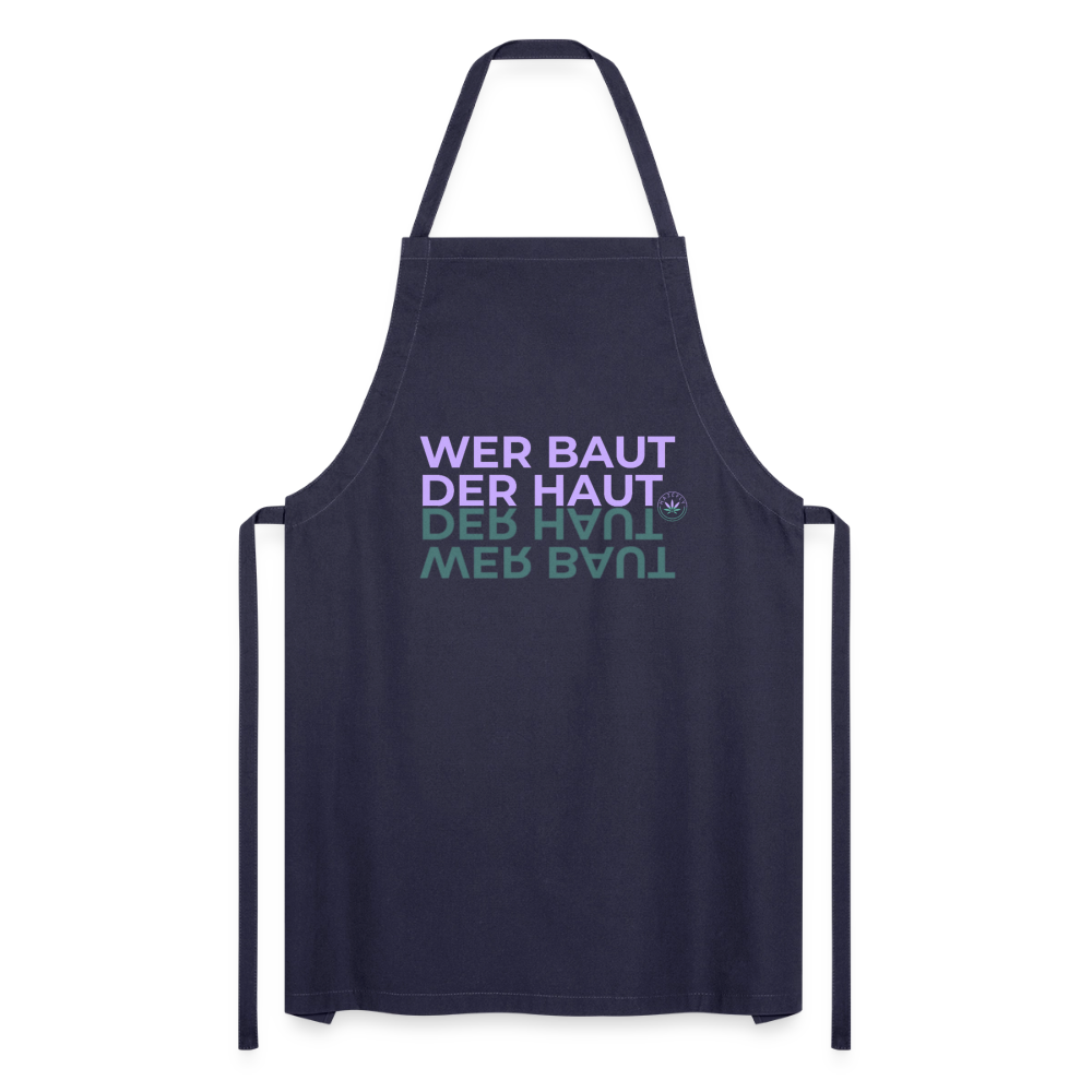 WER BAUT Kochschürze - Navy