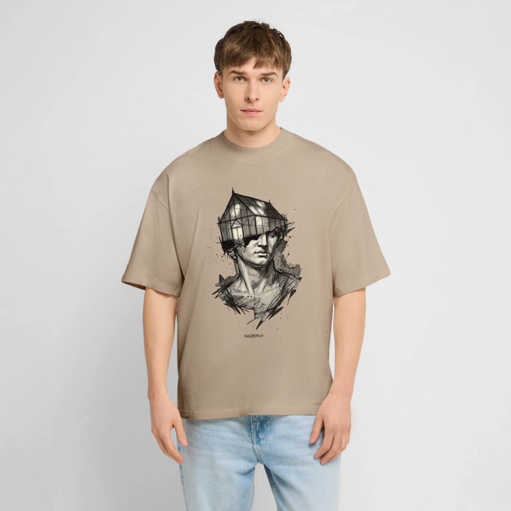 GREEN MIND Unisex Oversized Bio-T-Shirt - Steingrau