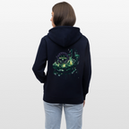 GLOW GARDEN Unisex Bio-Kapuzenjacke - Navy