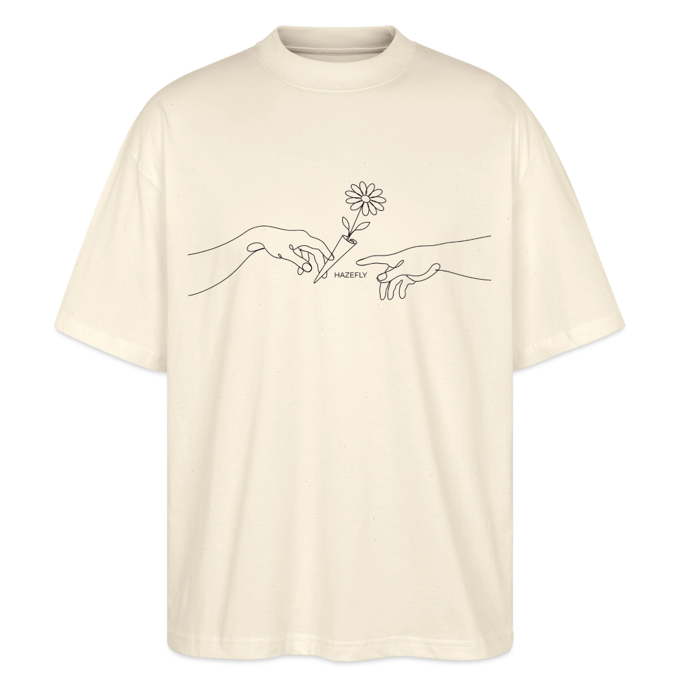 PASS IT Oversized Unisex Bio T-Shirt - Natur