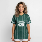 ATHLETIC DEPT Mesh T-Shirt - Dunkelgrün/Weiß