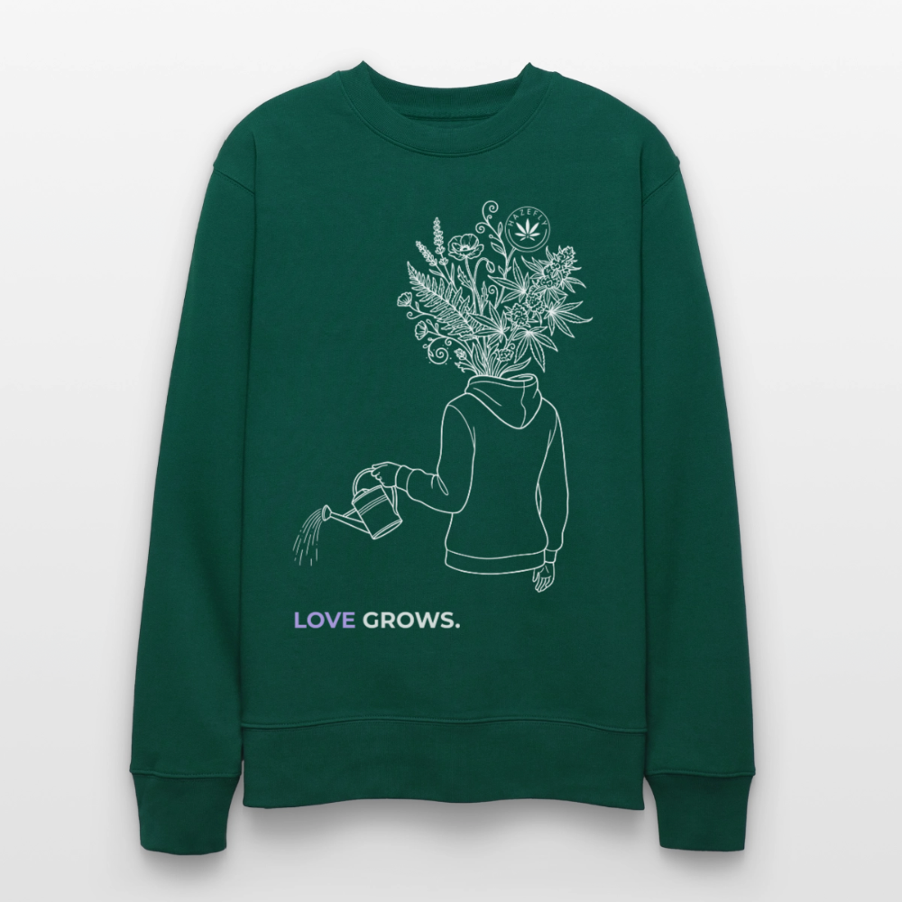 LOVE GROWS I Unisex Bio-Sweatshirt - Forest