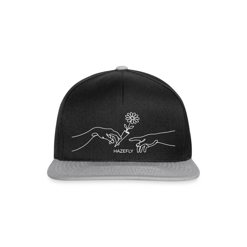PASS IT Snapback Cap - Schwarz/Grau
