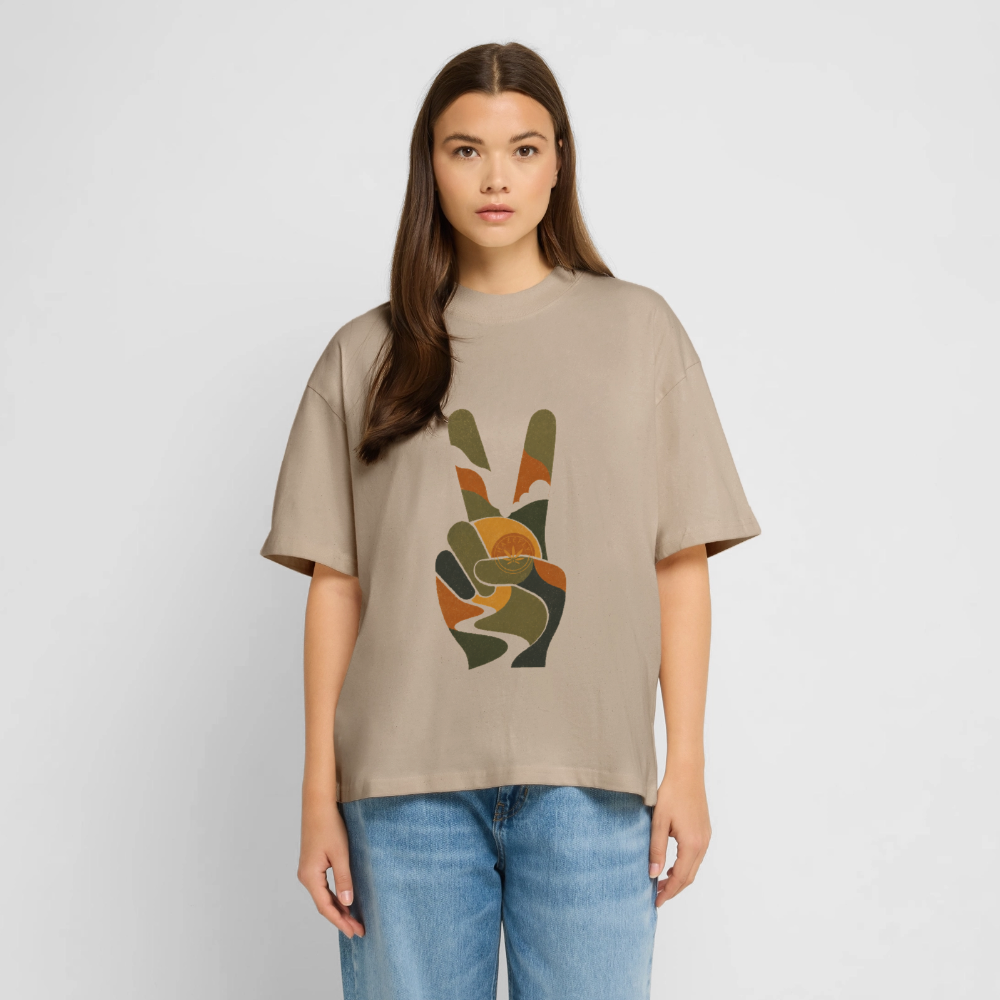 INNER PEACE Unisex Oversized Bio-T-Shirt - Steingrau