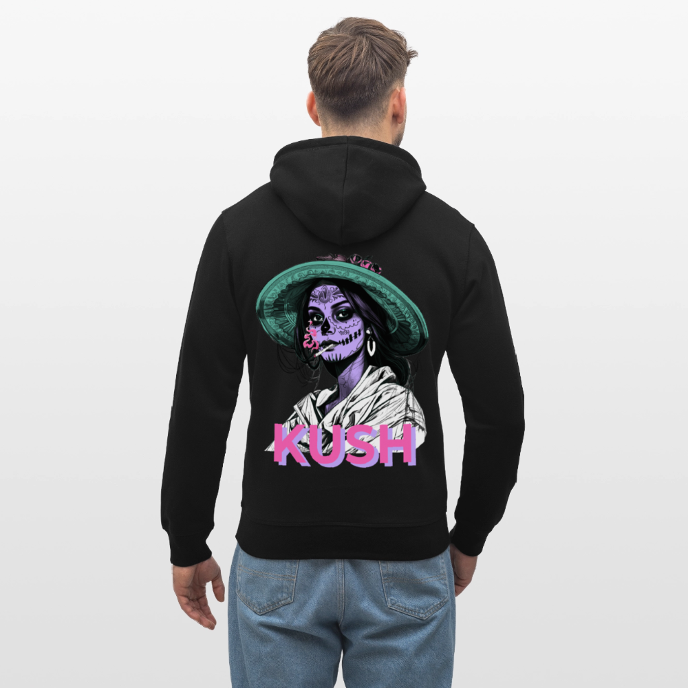 LA CATRINA KUSH Unisex Bio-Hoodie - Schwarz