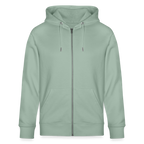 GROW. CHILL. REPEAT. Unisex Bio-Kapuzenjacke - Helles Graugrün