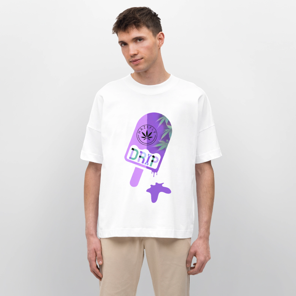 ICE CREAM Oversized Unisex Bio T-Shirt - Weiß