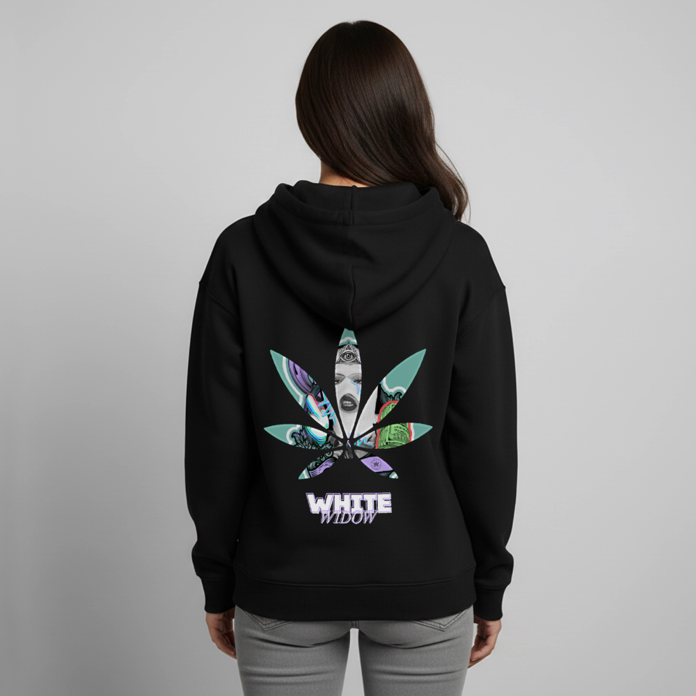 WHITE WIDOW Oversized Unisex Bio-Hoodie - Schwarz