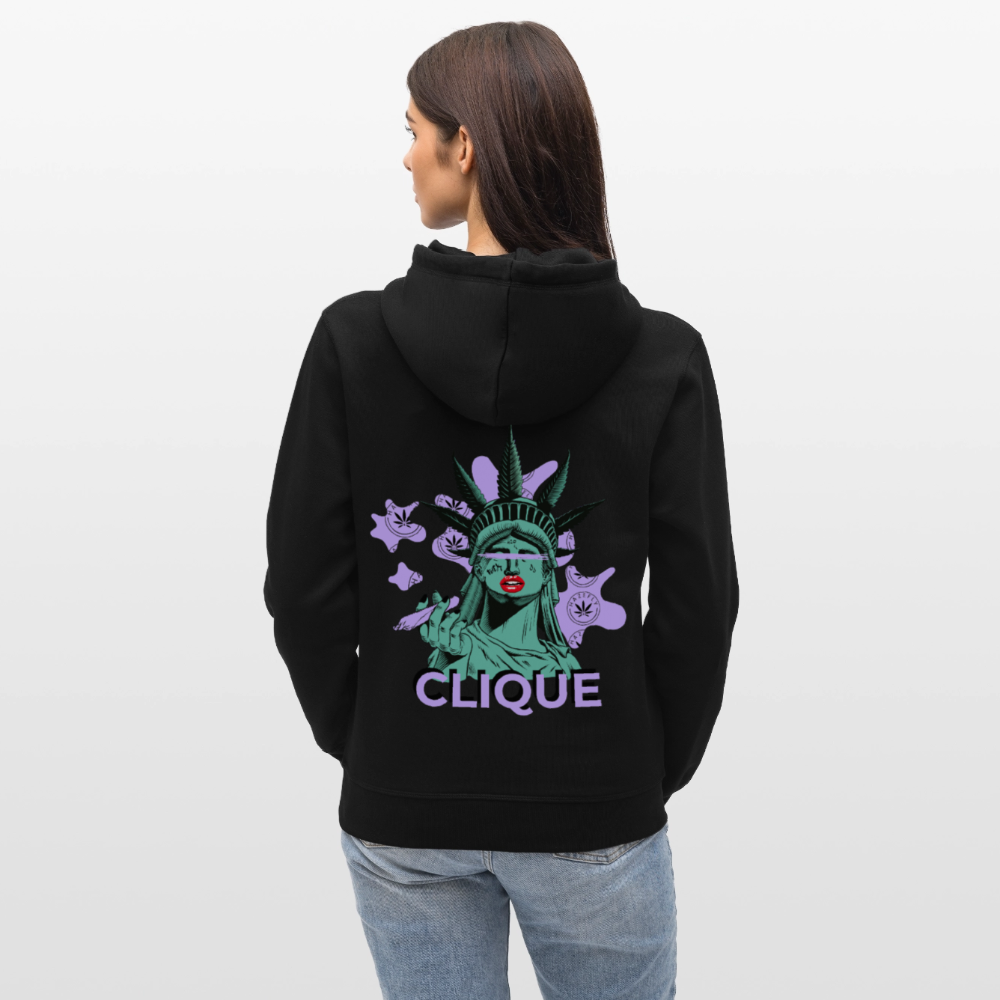 420 CLIQUE Unisex Bio-Hoodie - Schwarz
