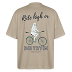 RIDE HIGH Oversized Unisex Bio T-Shirt - Steingrau