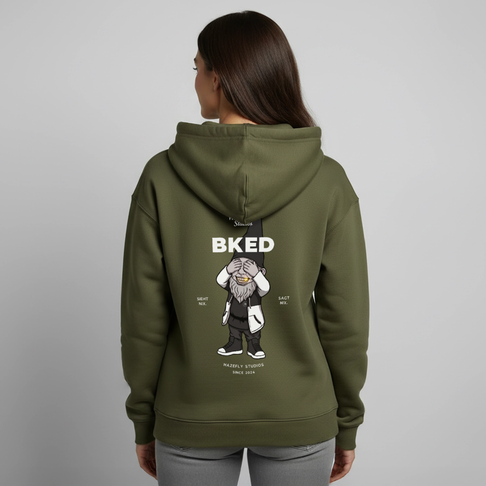 BKED Oversized Unisex Bio-Hoodie - Khaki