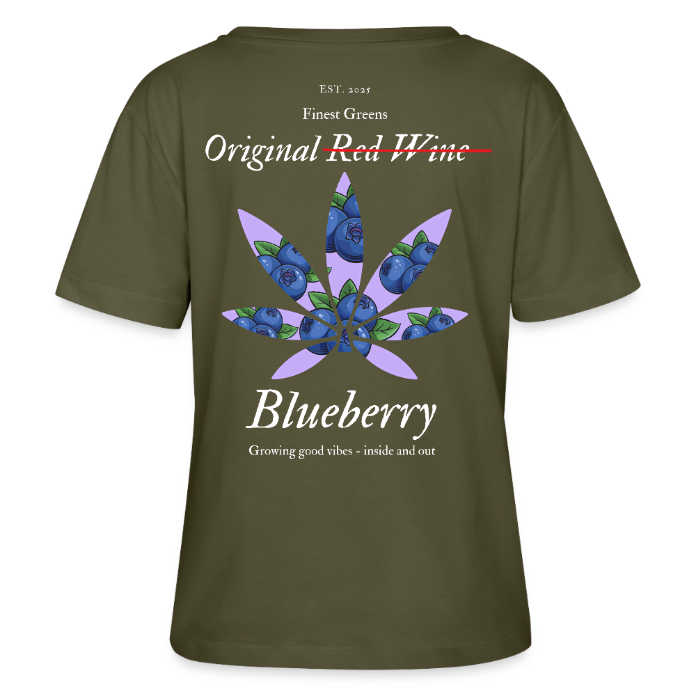 TRUE BERRY Relaxed Frauen Bio-T-Shirt - Khaki