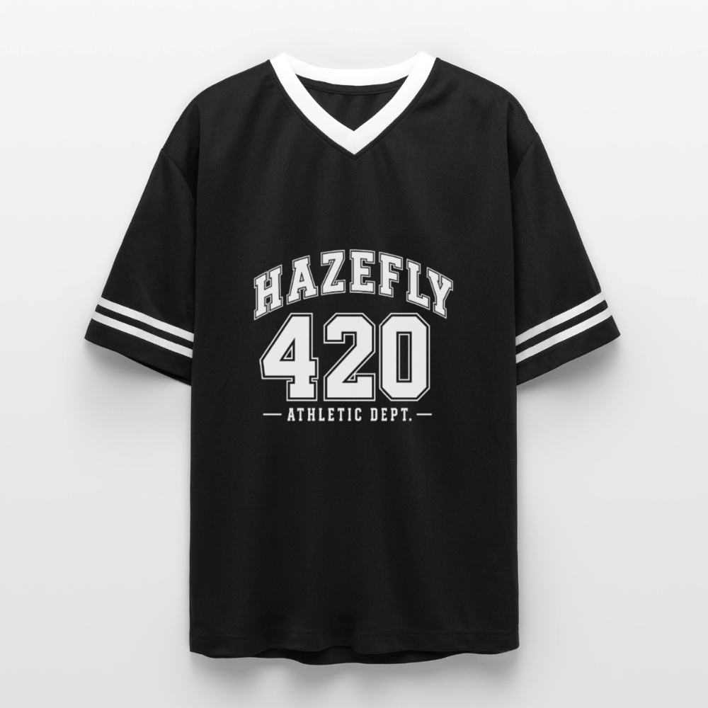 ATHLETIC DEPT Mesh T-Shirt - Schwarz/Weiß