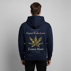 TRUE LEMON Oversized Unisex Bio-Hoodie - Navy