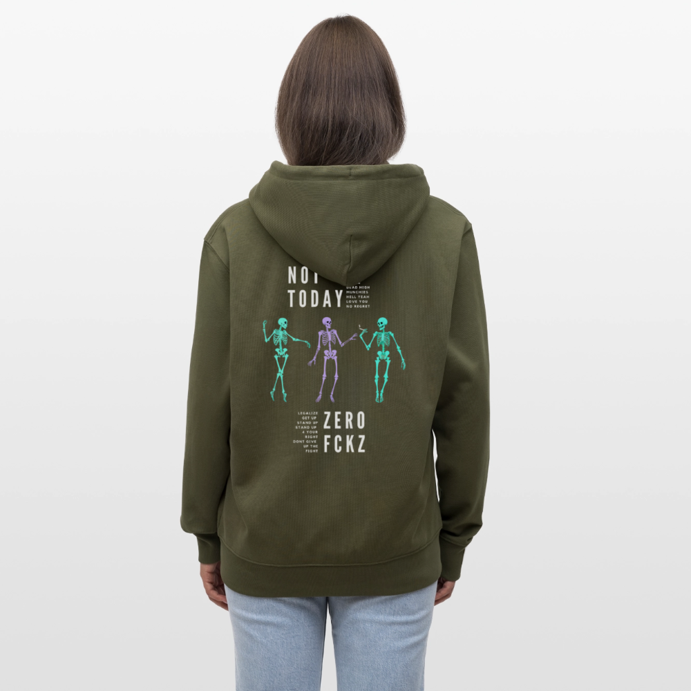 NOT TODAY Unisex Bio-Kapuzenjacke - Khaki