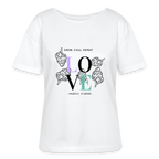 GROW. CHILL. REPEAT. Relaxed Frauen Bio-T-Shirt - Weiß