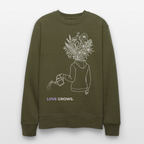 LOVE GROWS I Unisex Bio-Sweatshirt - Khaki