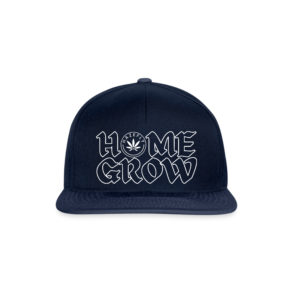 HOME GROW Snapback Cap - Navy/Navy