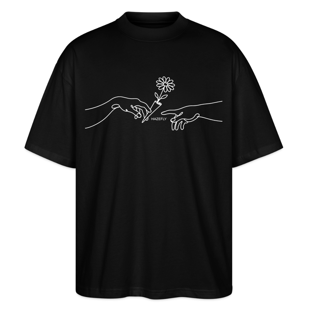 PASS IT Oversized Unisex Bio T-Shirt - Schwarz