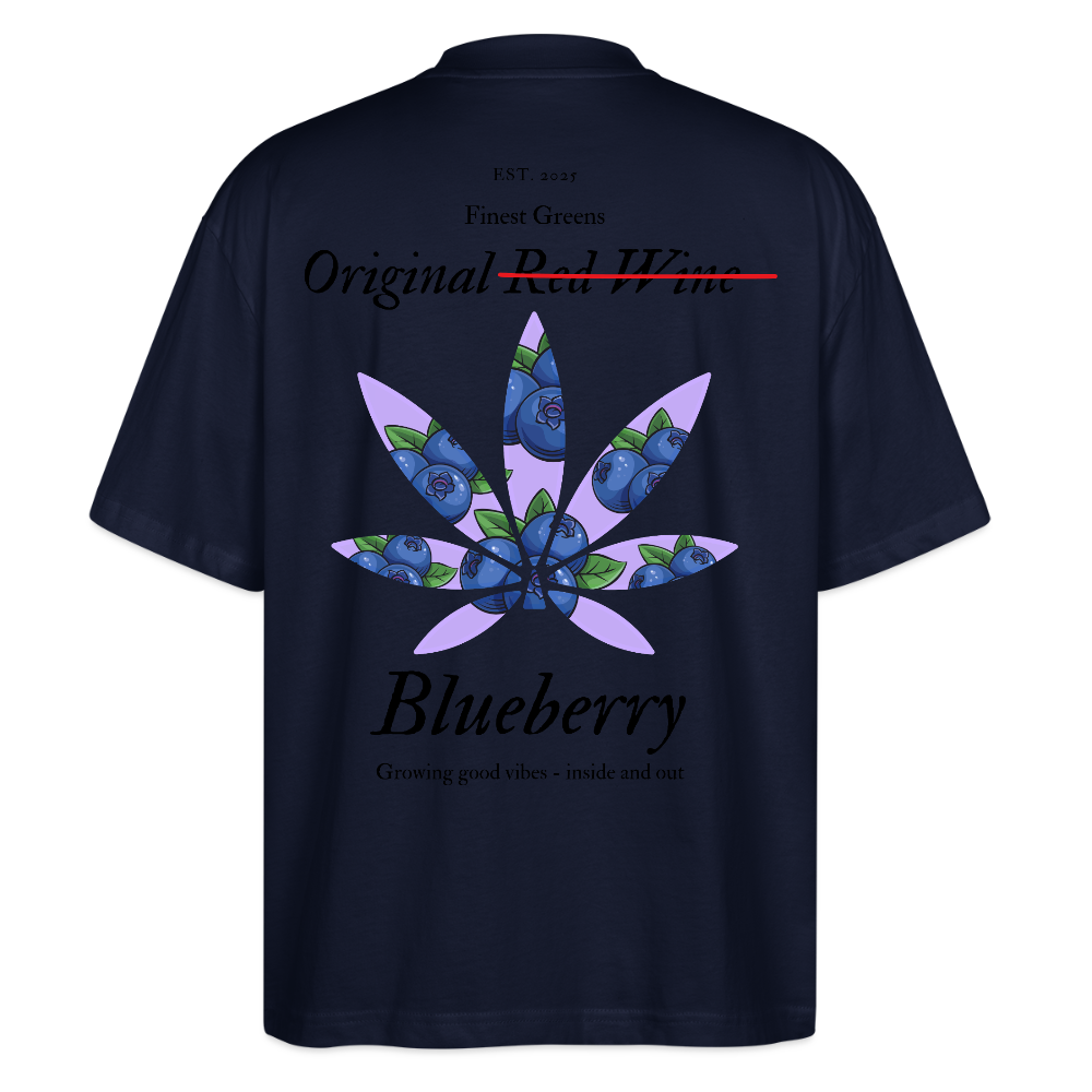 TRUE BERRY Oversized Unisex Bio T-Shirt - Navy