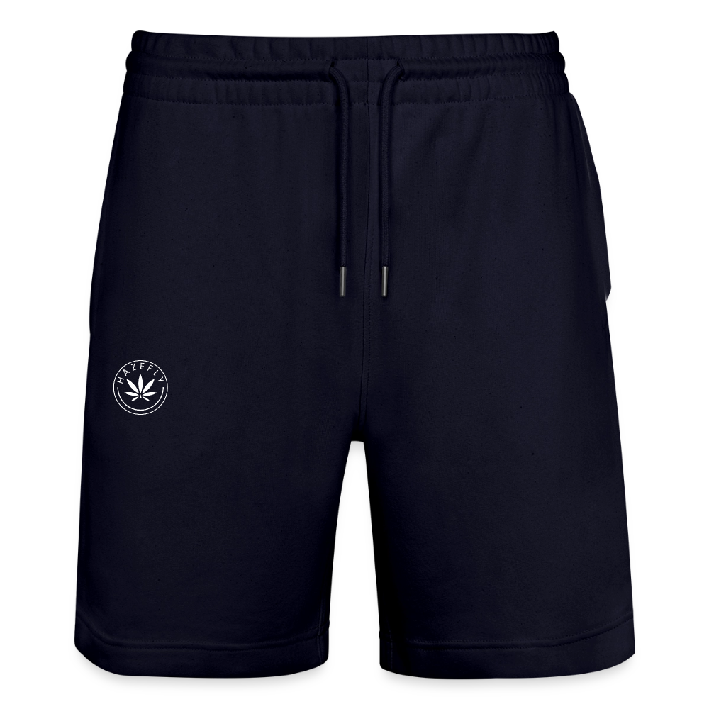 HAZEFLY LOGO WHITE Unisex Bio Joggingshorts - Dark navy