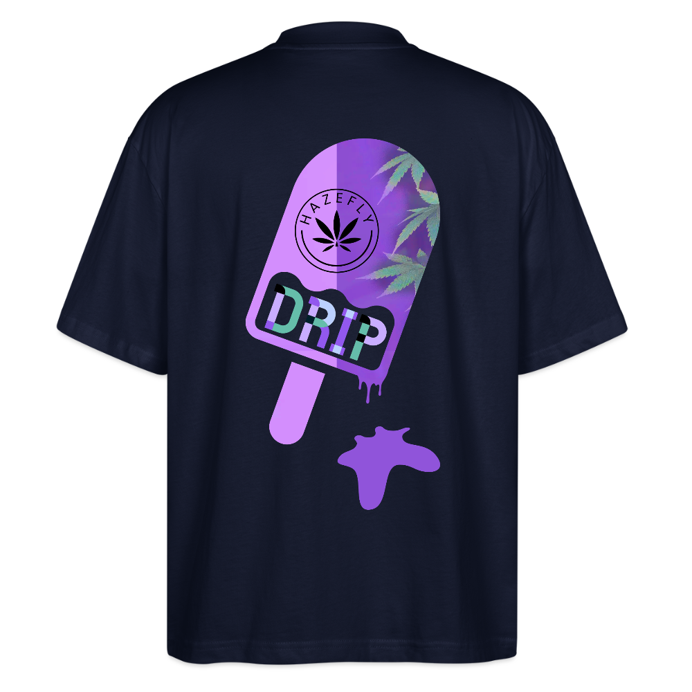 ICE CREAM Oversized Unisex Bio T-Shirt - Navy