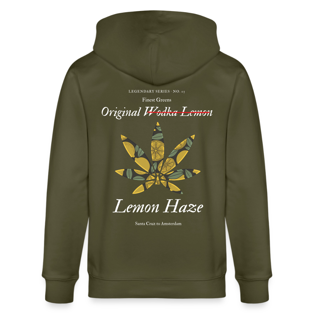 TRUE LEMON Unisex Bio-Kapuzenjacke - Khaki