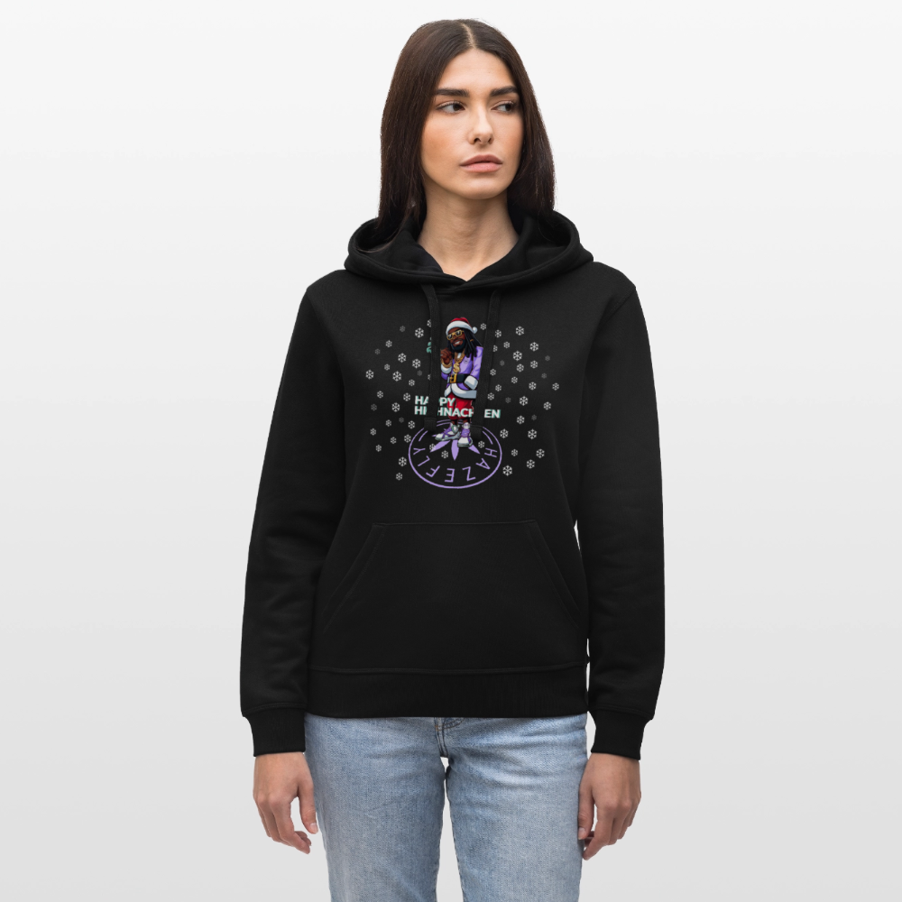 HI SANTA Unisex Bio-Hoodie - Schwarz