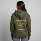 TRUE LEMON Oversized Unisex Bio-Hoodie - Khaki