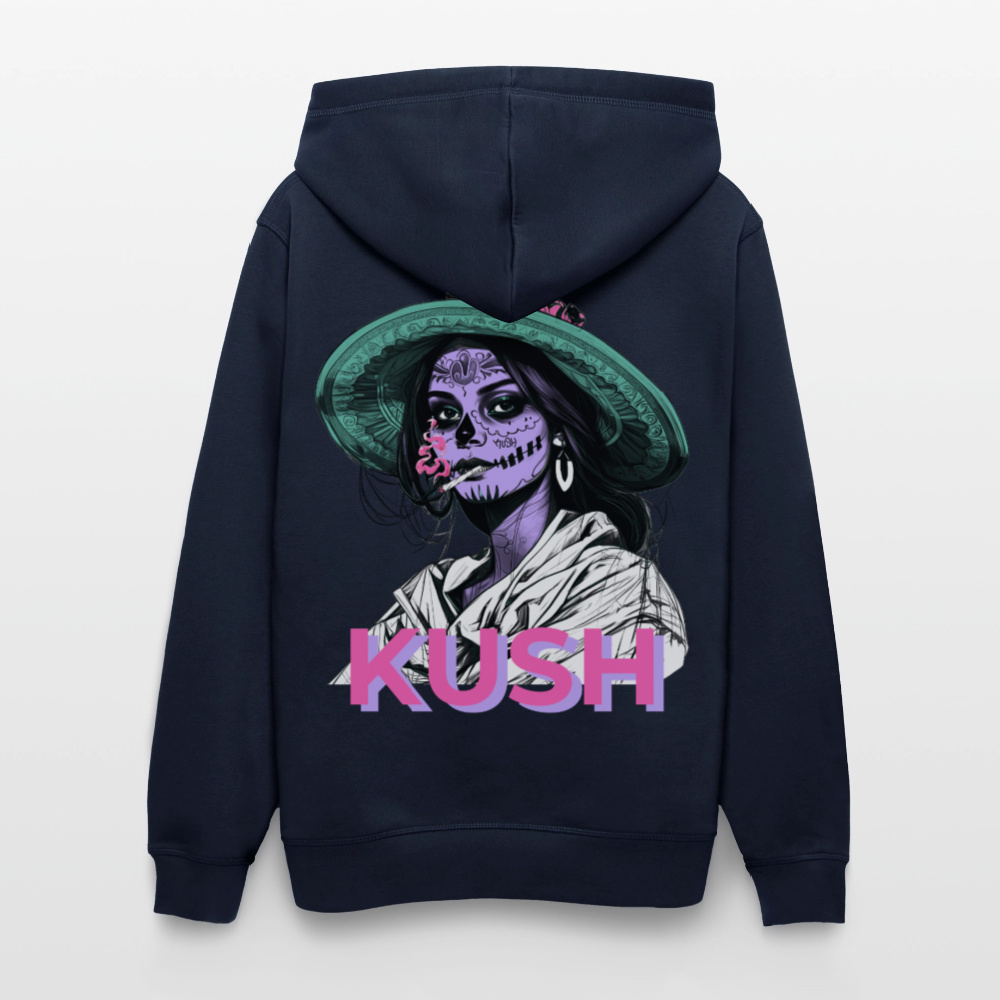 LA CATRINA KUSH Unisex Bio-Hoodie - French Navy
