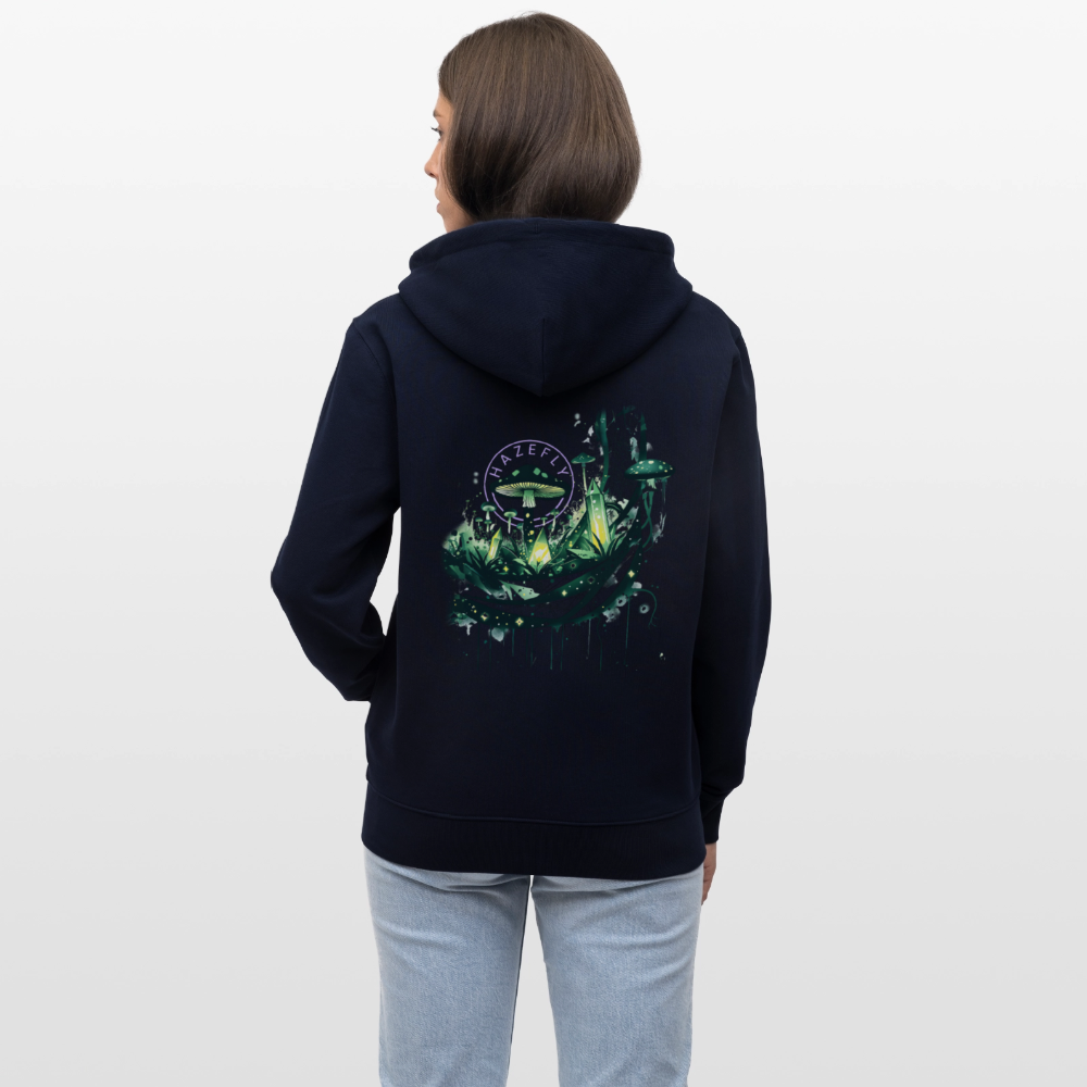 GLOW GARDEN Unisex Bio-Kapuzenjacke - Navy