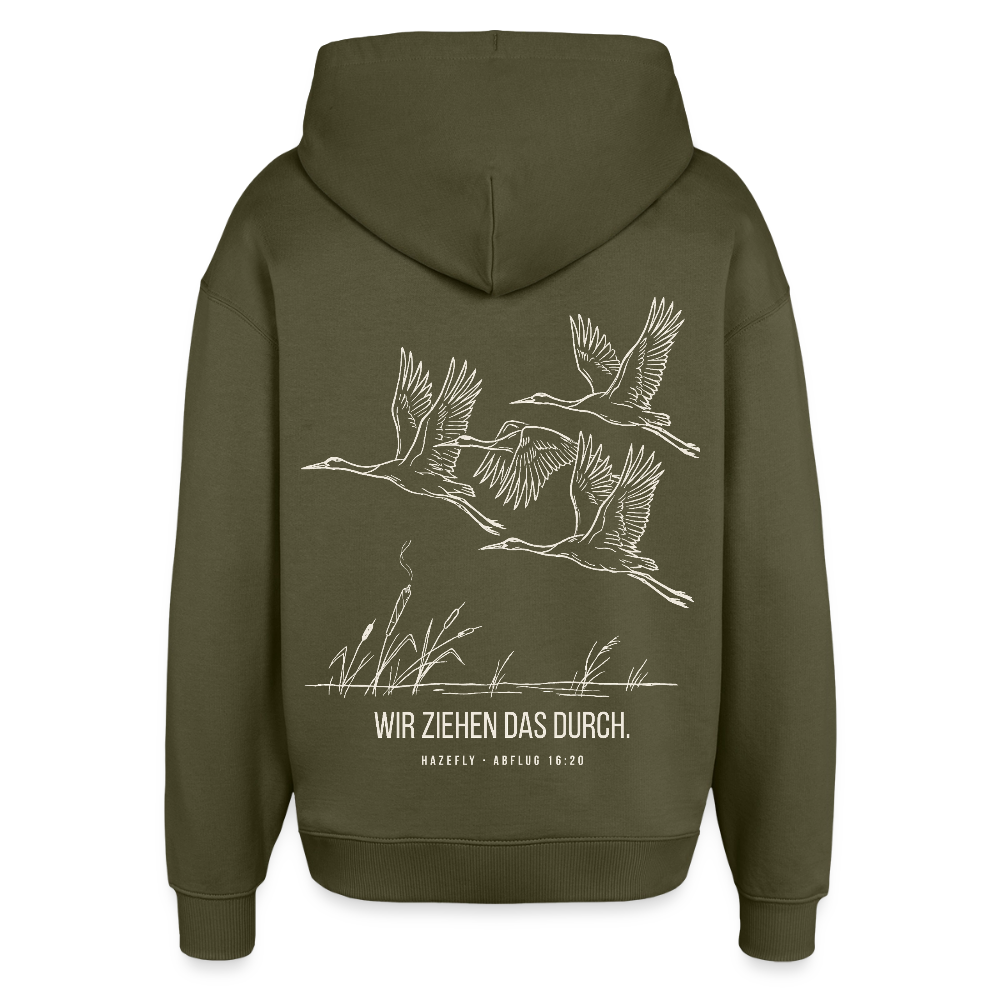ZUGVOGEL Oversized Unisex Bio-Hoodie - Khaki