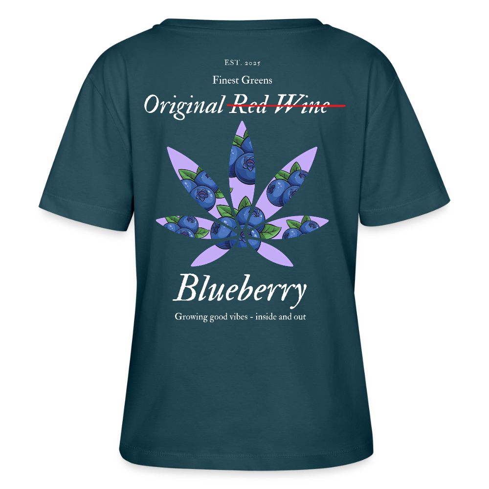 TRUE BERRY Relaxed Frauen Bio-T-Shirt - Dunkles Petrol
