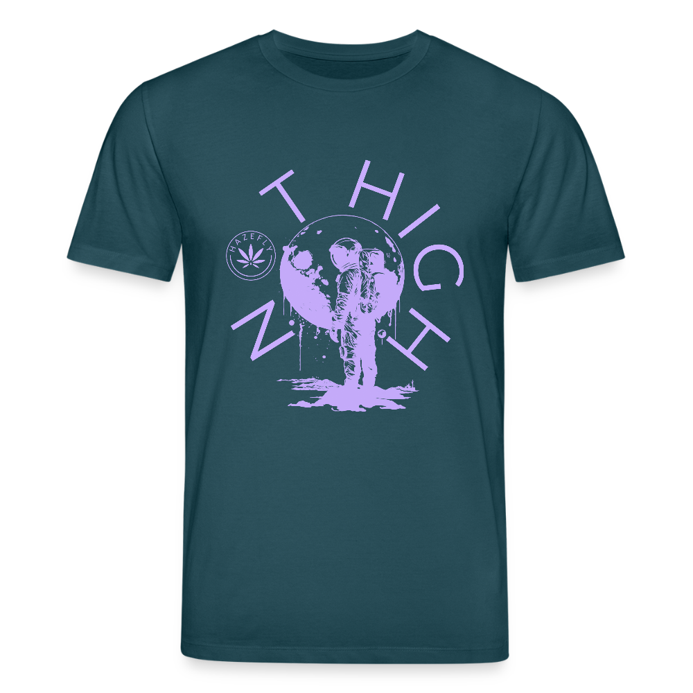 NOT HIGH Unisex Bio-T-Shirt - Dunkles Petrol