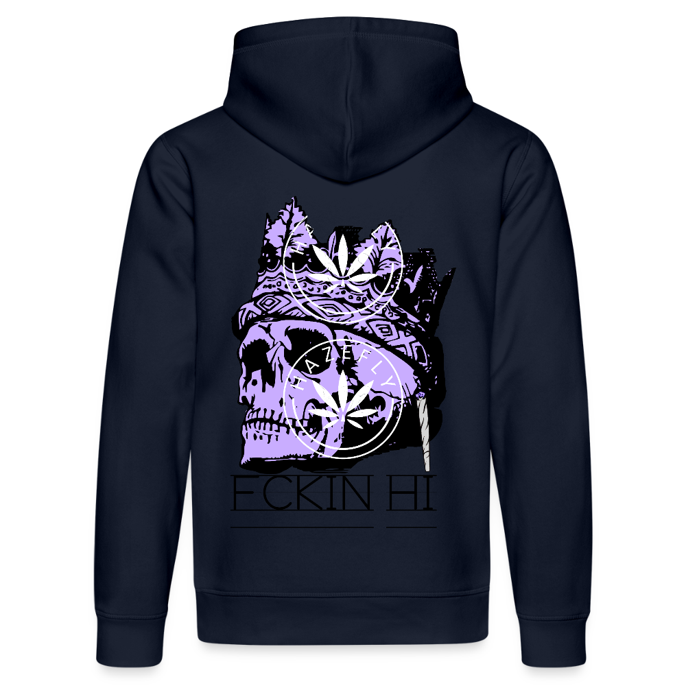 420 SKULL Unisex Bio-Hoodie - French Navy
