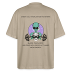 GREEN CULT Oversized Unisex Bio T-Shirt - Steingrau