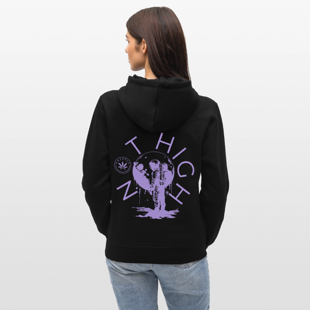 NOT HIGH Unisex Bio-Hoodie - Schwarz