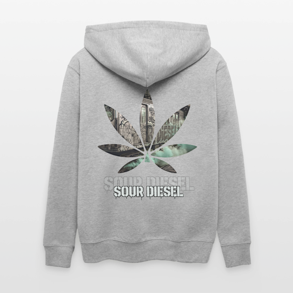 SOUR DIESEL Unisex Bio-Kapuzenjacke - Grau meliert