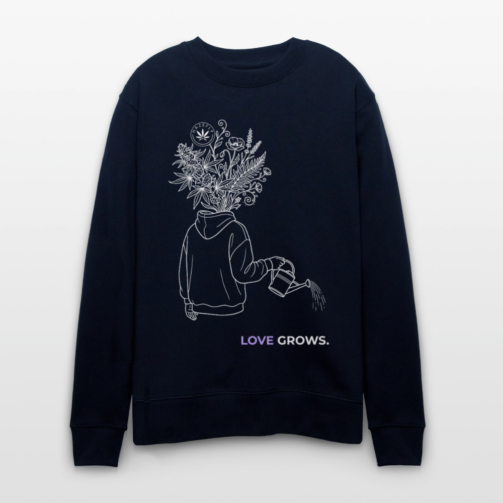 LOVE GROWS II Unisex Bio-Sweatshirt - Navy