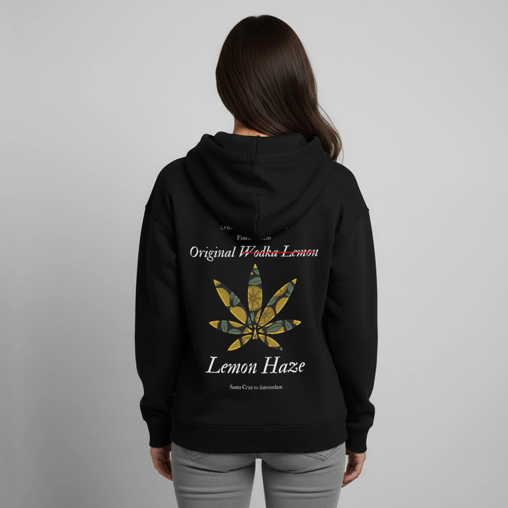 TRUE LEMON Oversized Unisex Bio-Hoodie - Schwarz