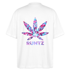 RUNTZ Oversized Unisex Bio T-Shirt - Weiß