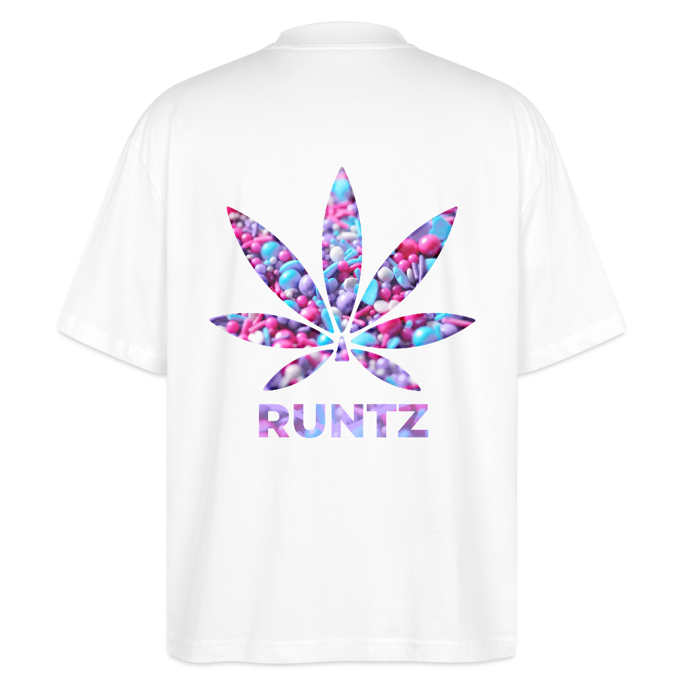 RUNTZ Oversized Unisex Bio T-Shirt - Weiß