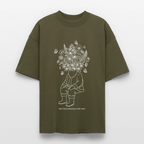 NOT HIGH ENOUGH Oversized Unisex Bio T-Shirt - Khaki