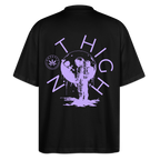NOT HIGH Oversized Unisex Bio T-Shirt - Schwarz