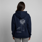 LOVE GROWS I Oversized Unisex Bio-Hoodie - Navy