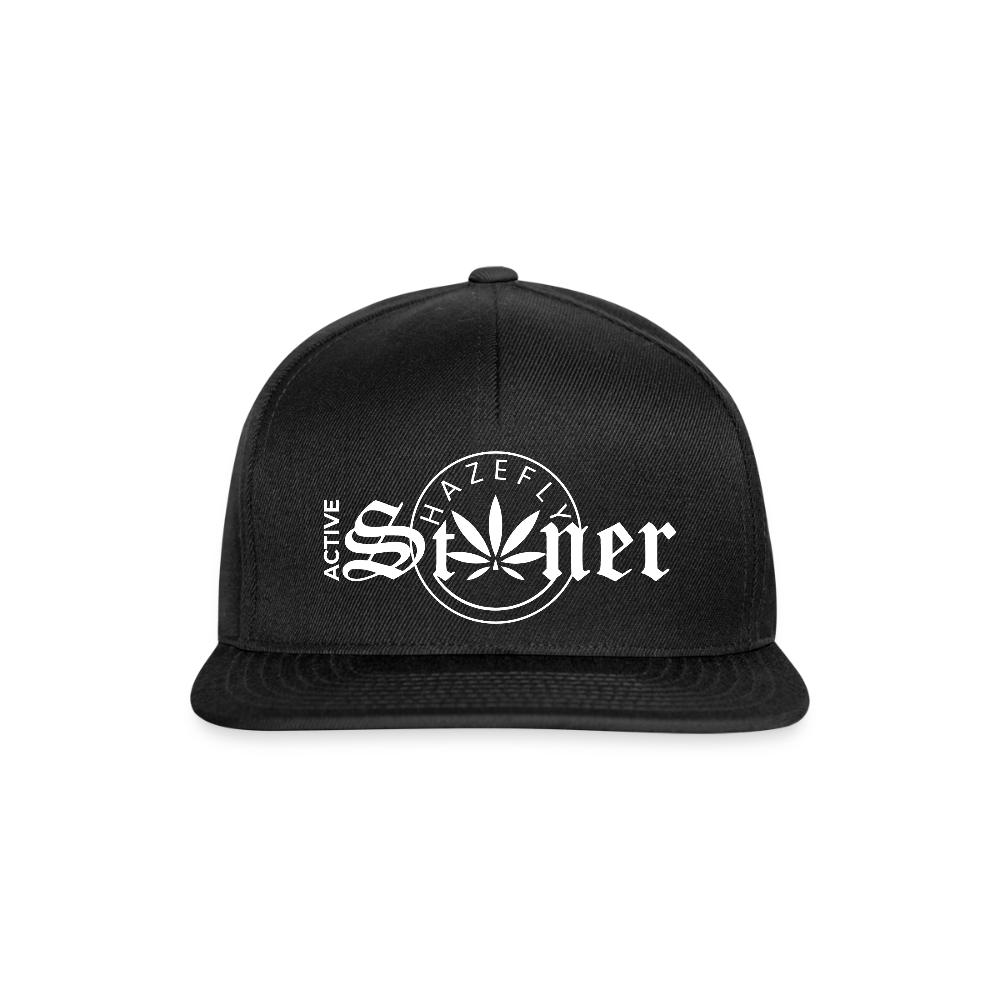 ACTIVE STONER Snapback Cap - Schwarz/Schwarz